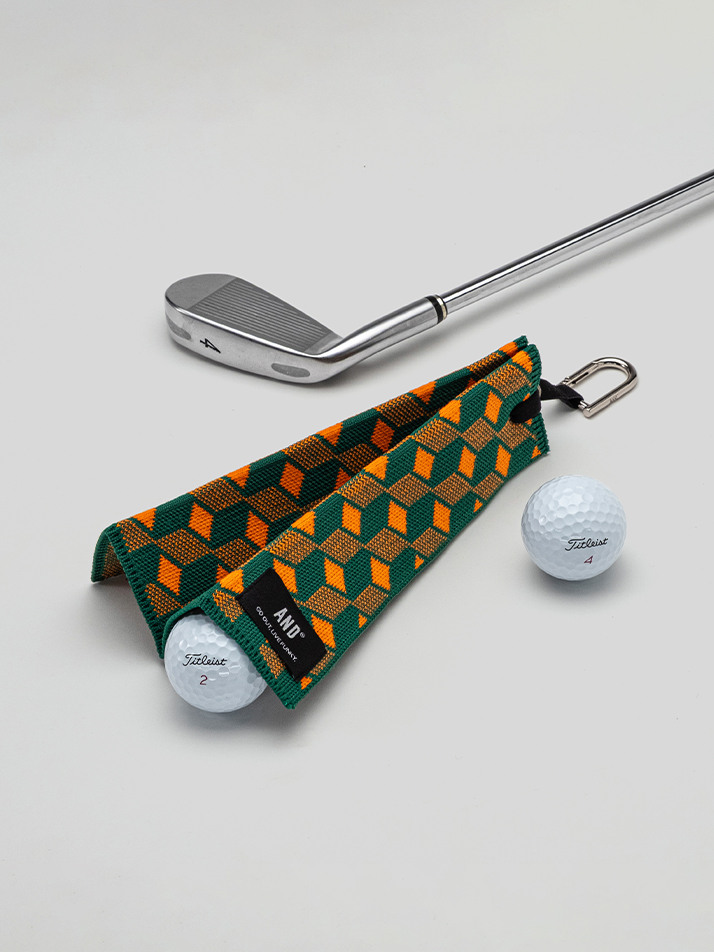 Pleats Ball Towel Cube Green