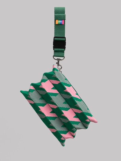 Play Pouch Hound Pink Green