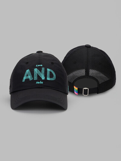 Love and Hate Mesh Ball Cap Black