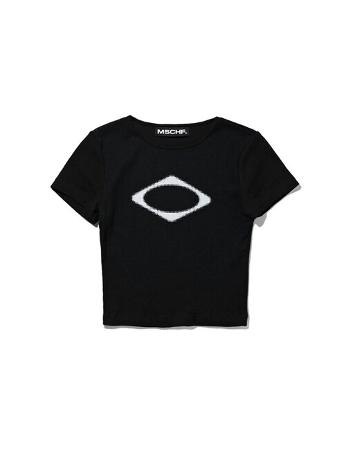 RHOMBUS BLUR T-SHIRTS MINI (BLACK)
