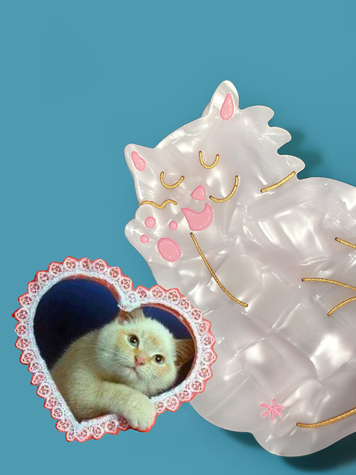 그루밍하는 고양이 헤어집게핀 - COUCOU SUZETTE 쿠쿠수제뜨