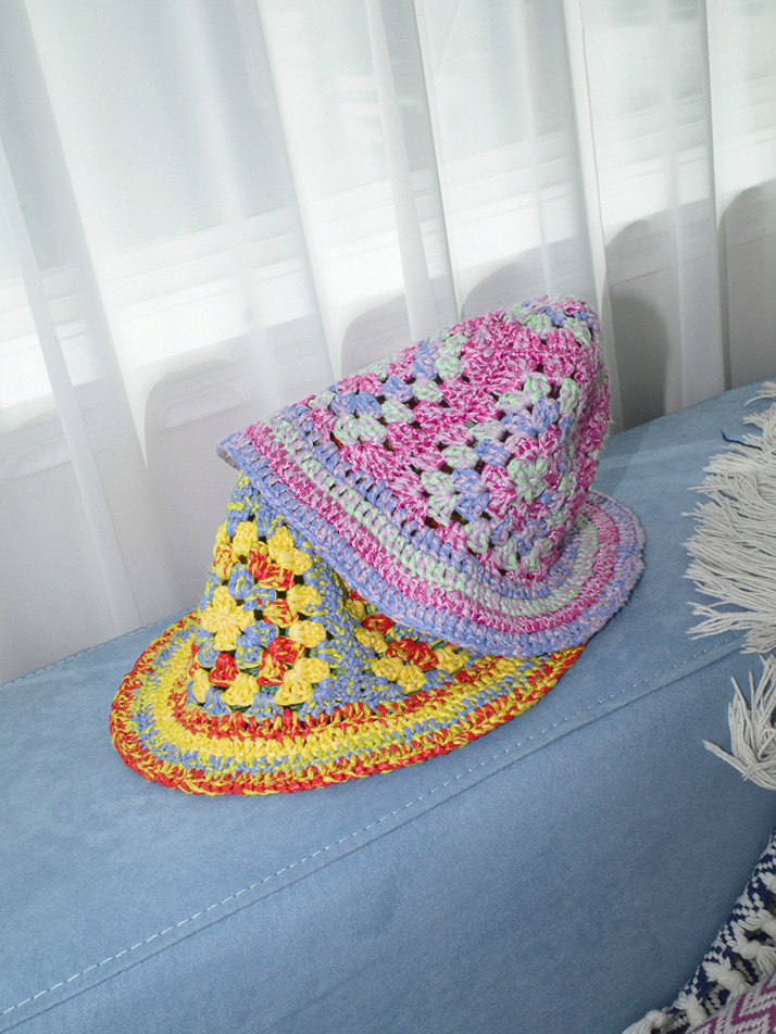 크로셰 버킷햇 옐로우 - VERLOOP 블롭