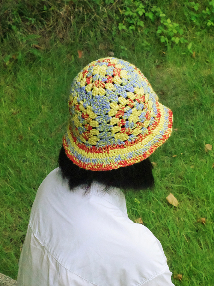 크로셰 버킷햇 옐로우 - VERLOOP 블롭