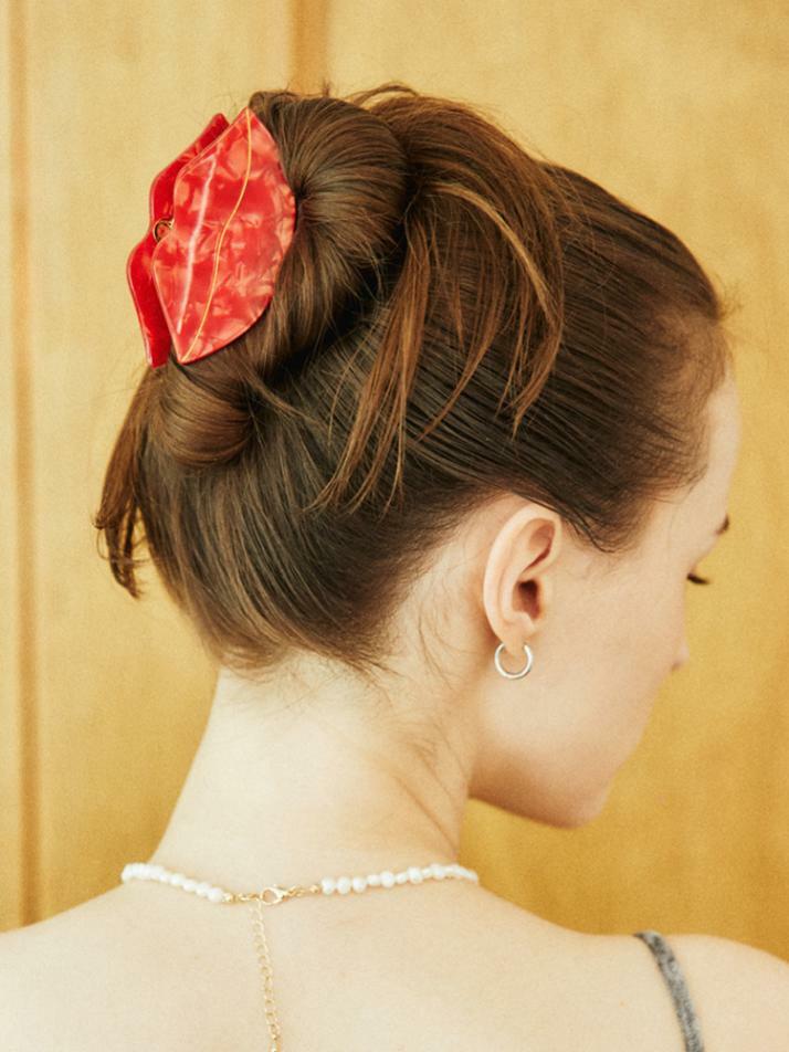 빨간 입술 헤어집게핀 - COUCOU SUZETTE 쿠쿠수제뜨