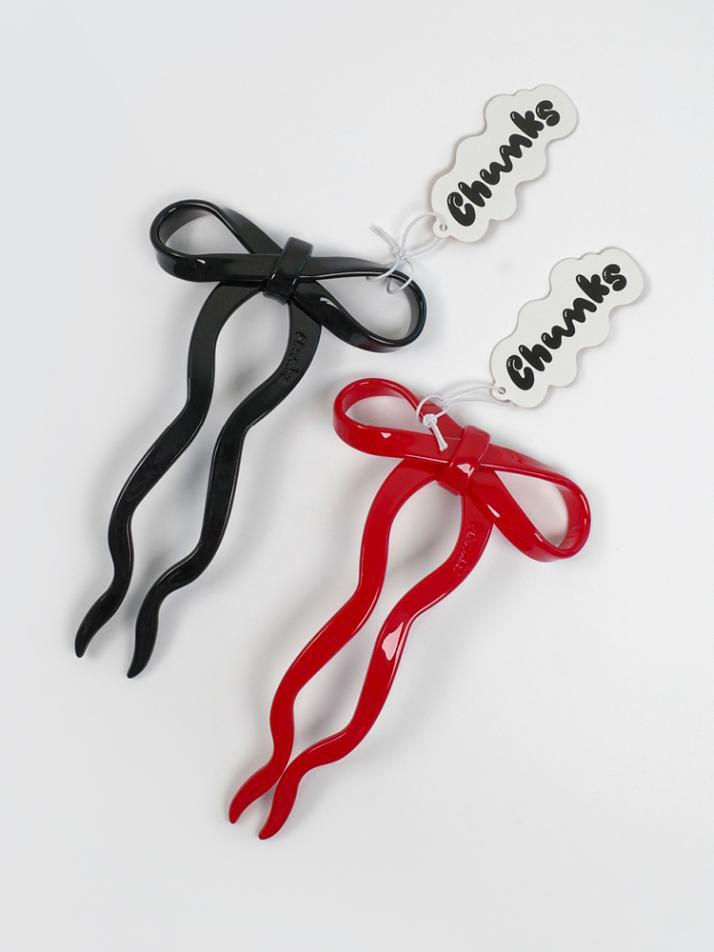 리본 비녀 - 레드 - CHUNKS 청크