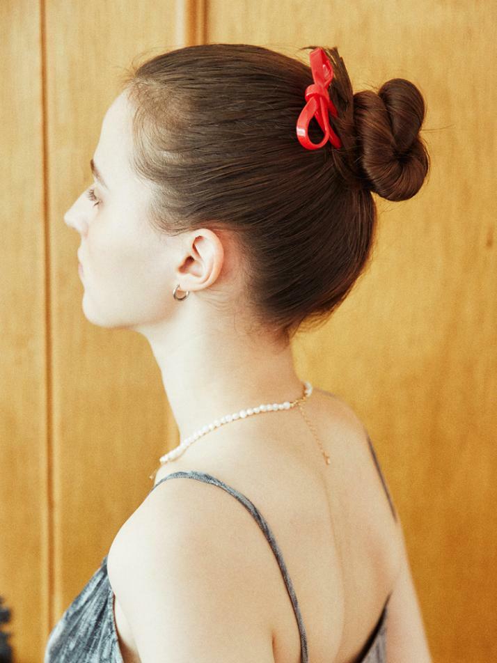 리본 비녀 - 레드 - CHUNKS 청크