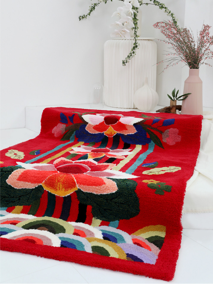활옷 연꽃 러그 (HWAROT LOTUS RUG)
