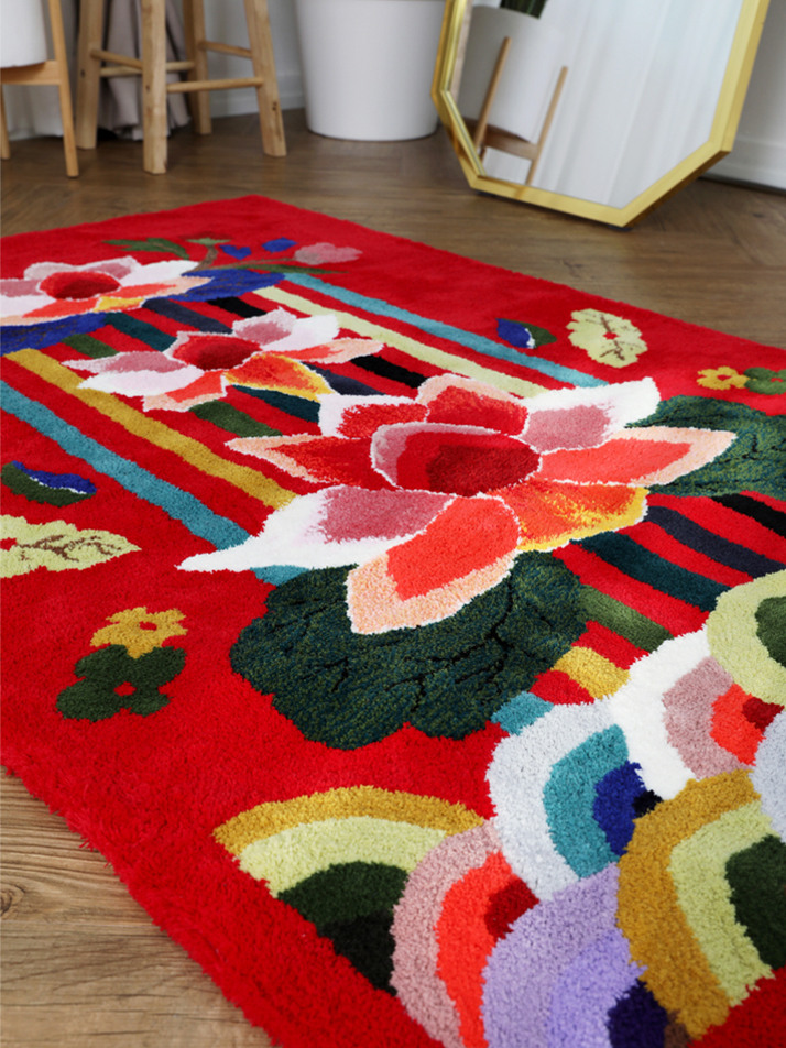 활옷 연꽃 러그 (HWAROT LOTUS RUG)