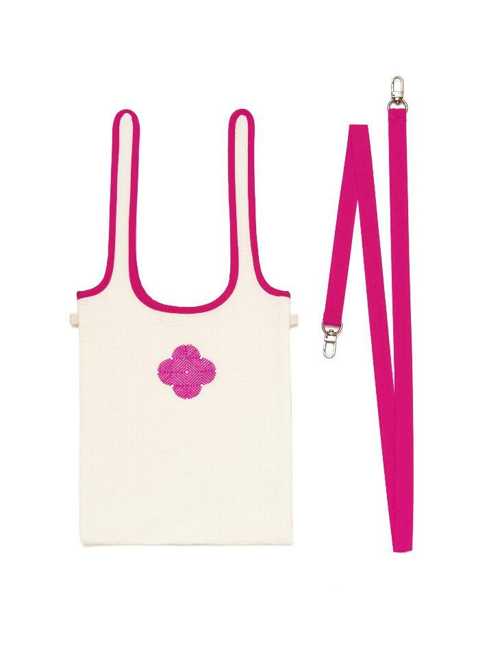 누비 보자기 자수 꽃 가방  (Nubi Bojagi Flower Bag)