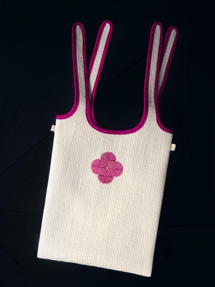 누비 보자기 자수 꽃 가방  (Nubi Bojagi Flower Bag)