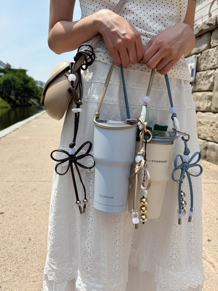  가죽 매듭 텀블러백 (Leather Maedeup Tumbler Bag)