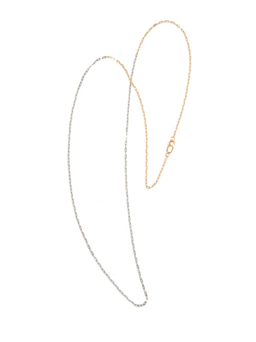 TWO TONES GOLD CHAIN NECKLACE