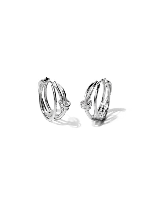 GORDIAN BOLD KNOT HOOPS