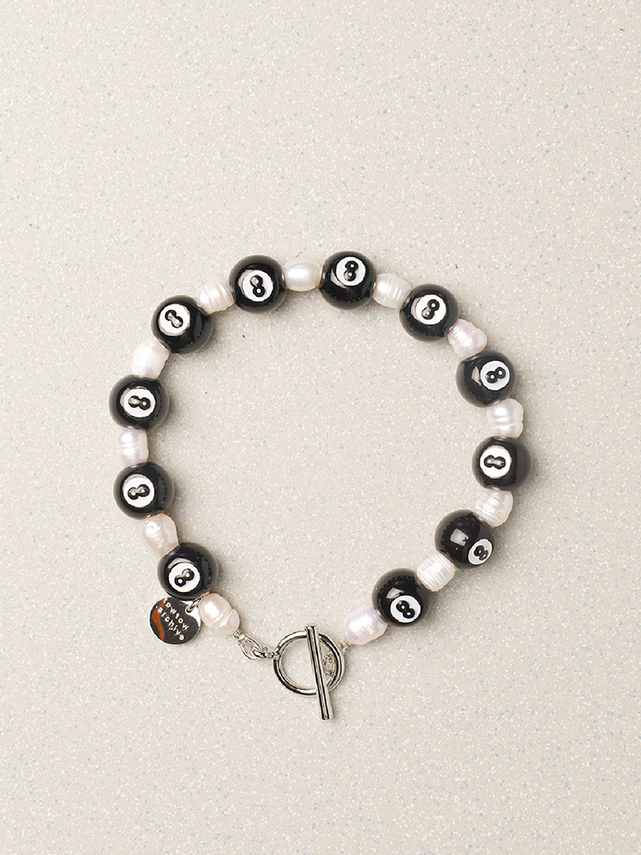 BOY'S PEARL BRACELET_BLACK&WHITE : ARCHIVE-008