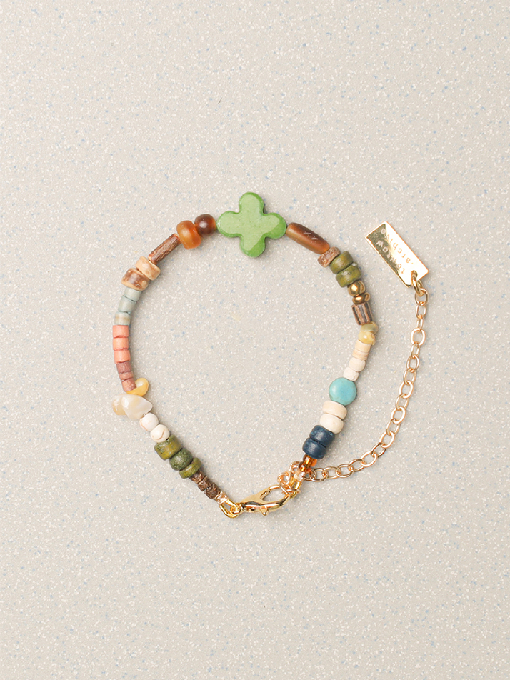 FULL CLOVER BRACELET GRASS : ARCHIVE-049