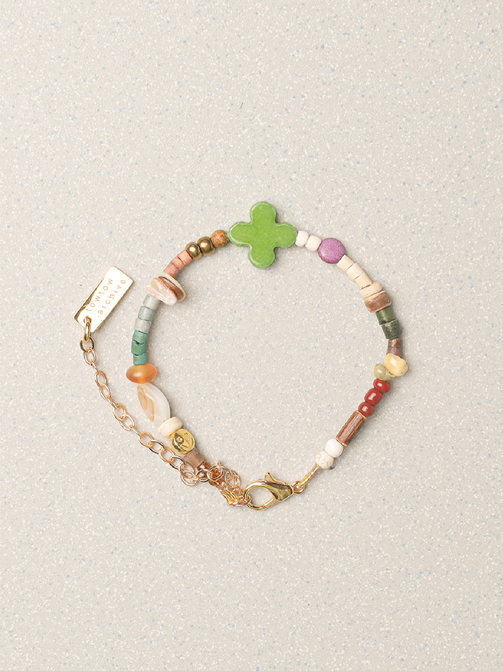 FULL CLOVER BRACELET GRASS : ARCHIVE-049