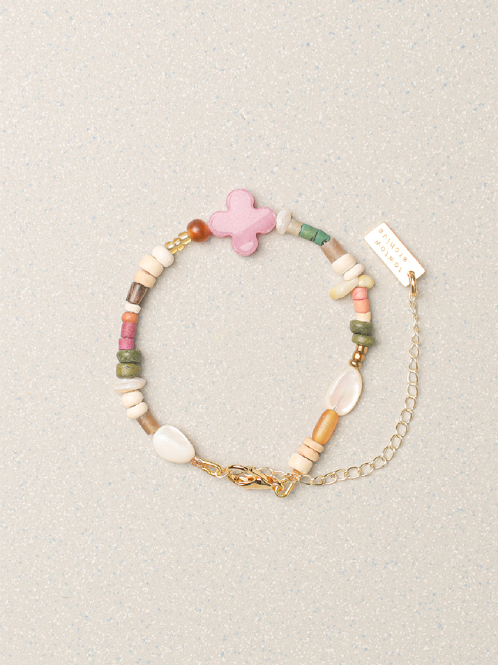 FULL CLOVER BRACELET ANGORA PINK : ARCHIVE-049