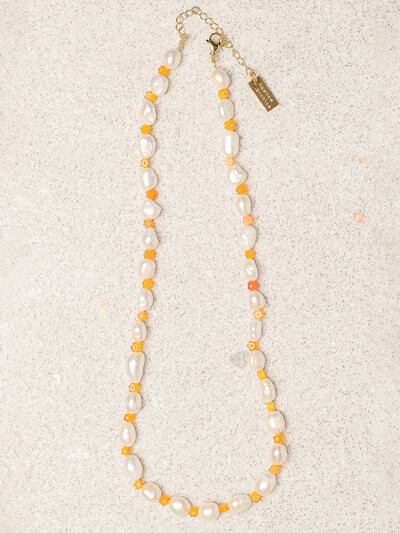 POPPY NECKLACE-ORANGE : ARCHIVE-058