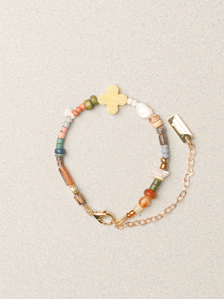 FULL CLOVER BRACELET LEMON : ARCHIVE-049