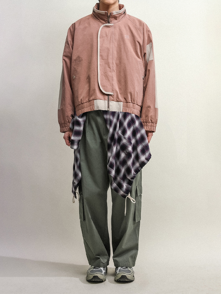 SQUARE UTILITY JUMPER-BROWN