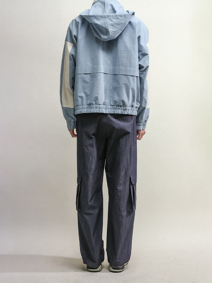 SQUARE UTILITY JUMPER-DUSTY BLUE