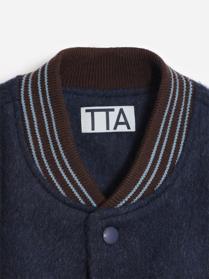 Grandpa's Varsity Jacket-Wine&Navy