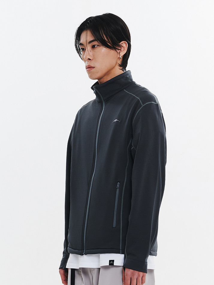 THERMAL LIGHT ZIPUP JACKET (DARK GREY) ETERNAL JOURNEY