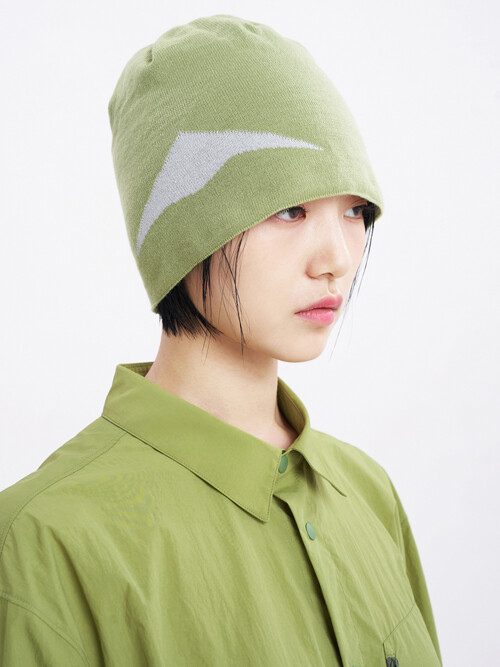 LOGO BEANIE (AVOCADO GREEN)