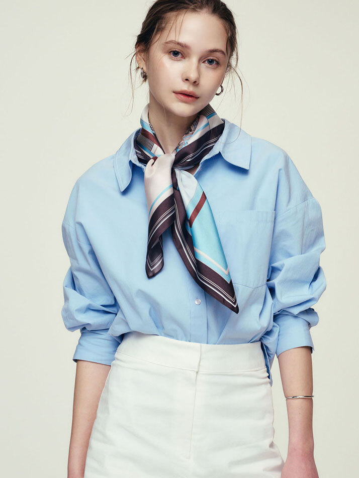 아이비 스카이블루브라운