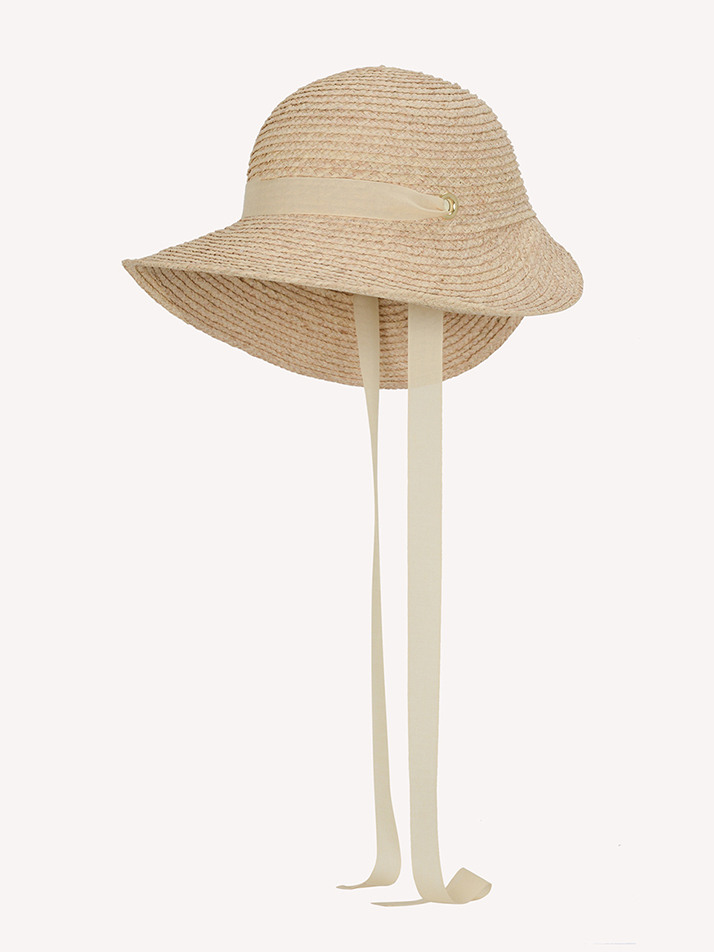 라피아 보넷햇 아이보리