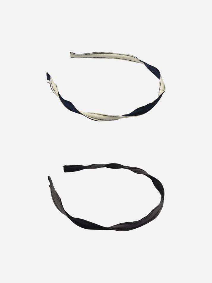 신디 배색 헤어밴드 2color