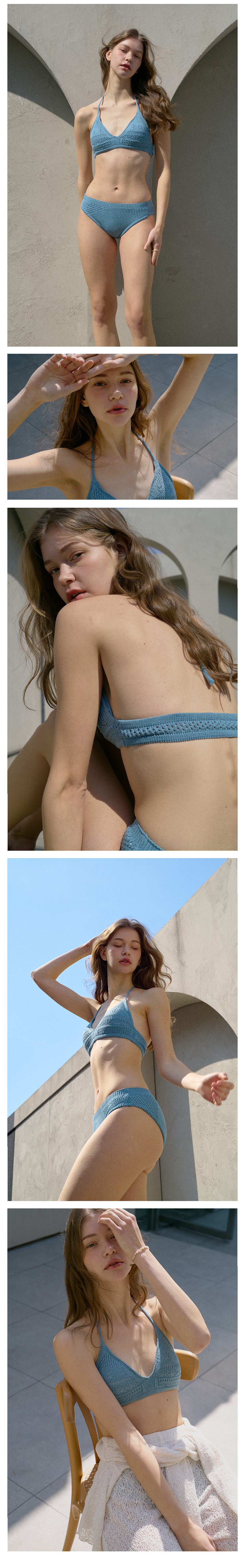 KNIT BIKINI SET_misty blue | ETERNAL JOURNEY