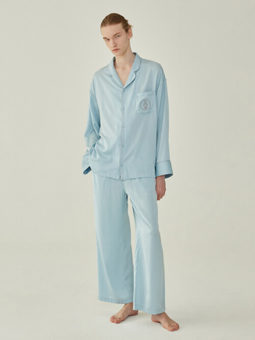 CLASSIC PAJAMA SET_ice blue