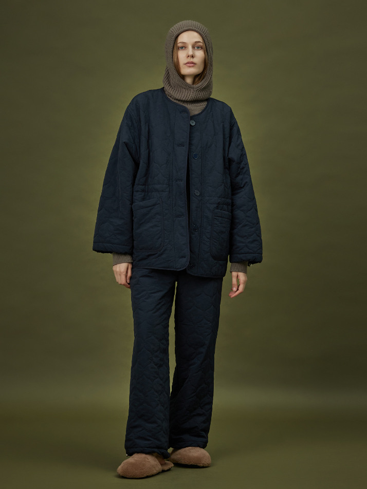 QUILTING PADDING JACKET_navy (women)