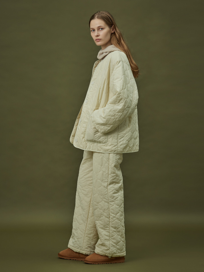 QUILTING PADDING JACKET_ivory (women)