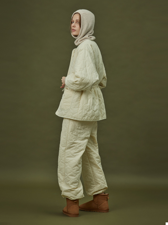 QUILTING PADDING JACKET_ivory (women)