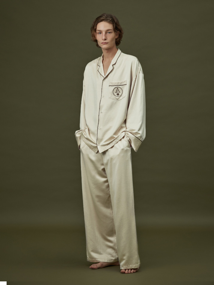 CLASSIC PAJAMA COUPLE SET_champagne