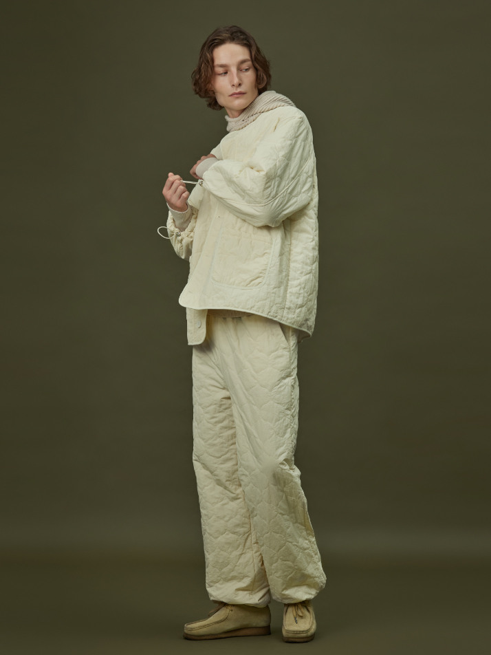 QUILTING PADDING JACKET_ivory (men)