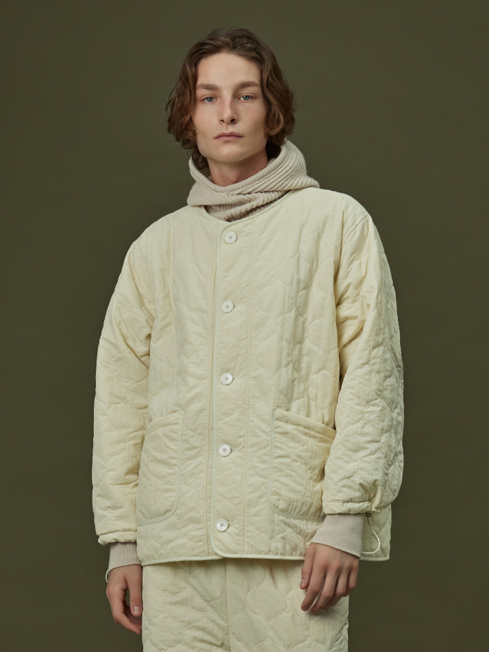 QUILTING PADDING JACKET_ivory (men)