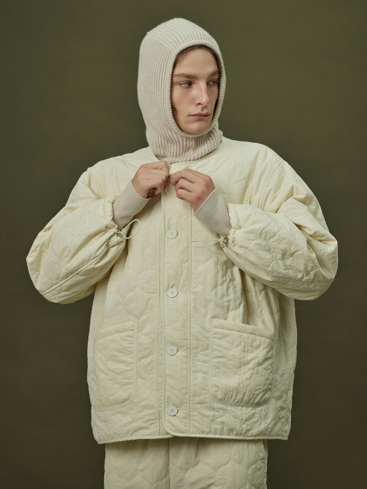 QUILTING PADDING JACKET_ivory (men)