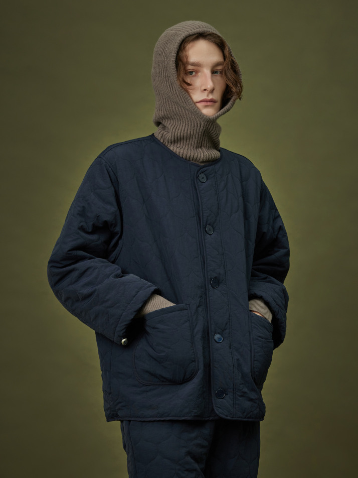 QUILTING PADDING JACKET_navy (men)
