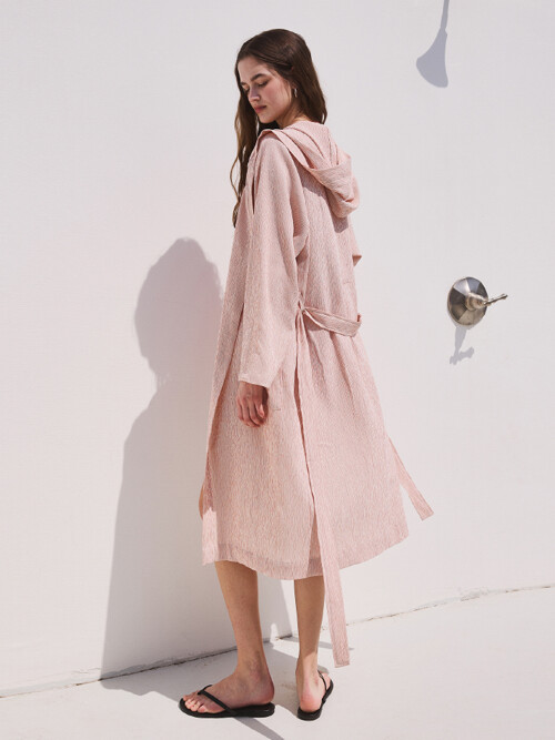 BEACH STRIPE ROBE_red (women)