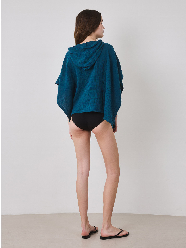 BEACH HOOD CAPE_teal green (women)