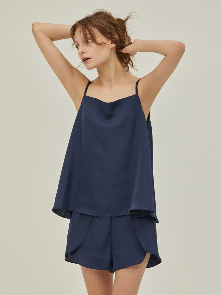 SLIP PAJAMA SET_royal navy