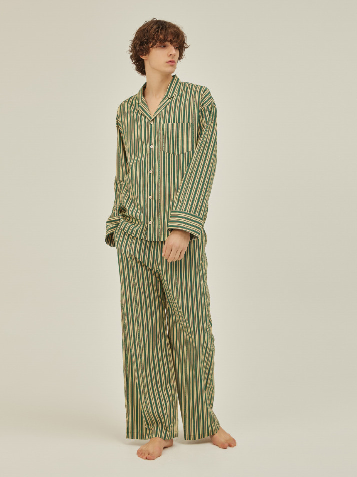 CLASSIC PAJAMA SET_day stripe (cotton)