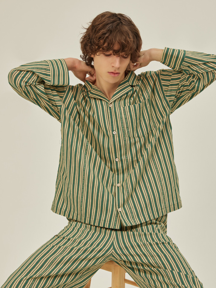 CLASSIC PAJAMA SET_day stripe (cotton)