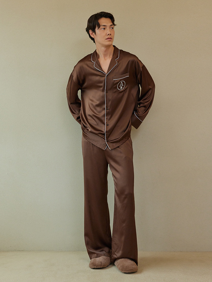 CLASSIC PAJAMA SET_ chocolate