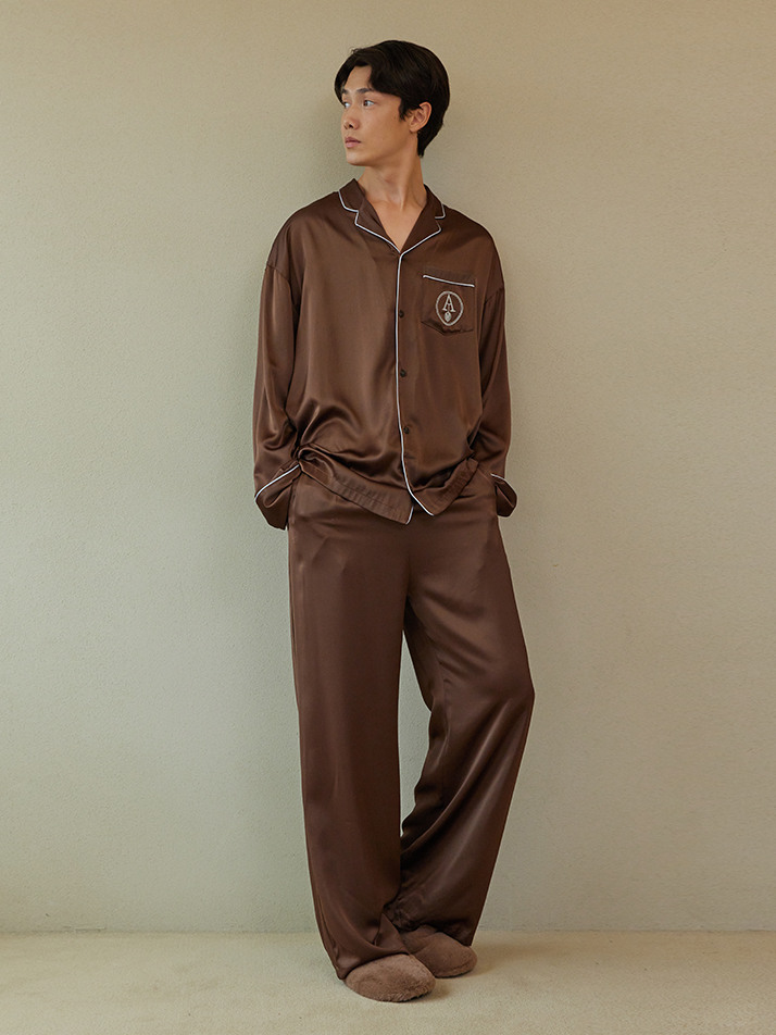 CLASSIC PAJAMA SET_ chocolate