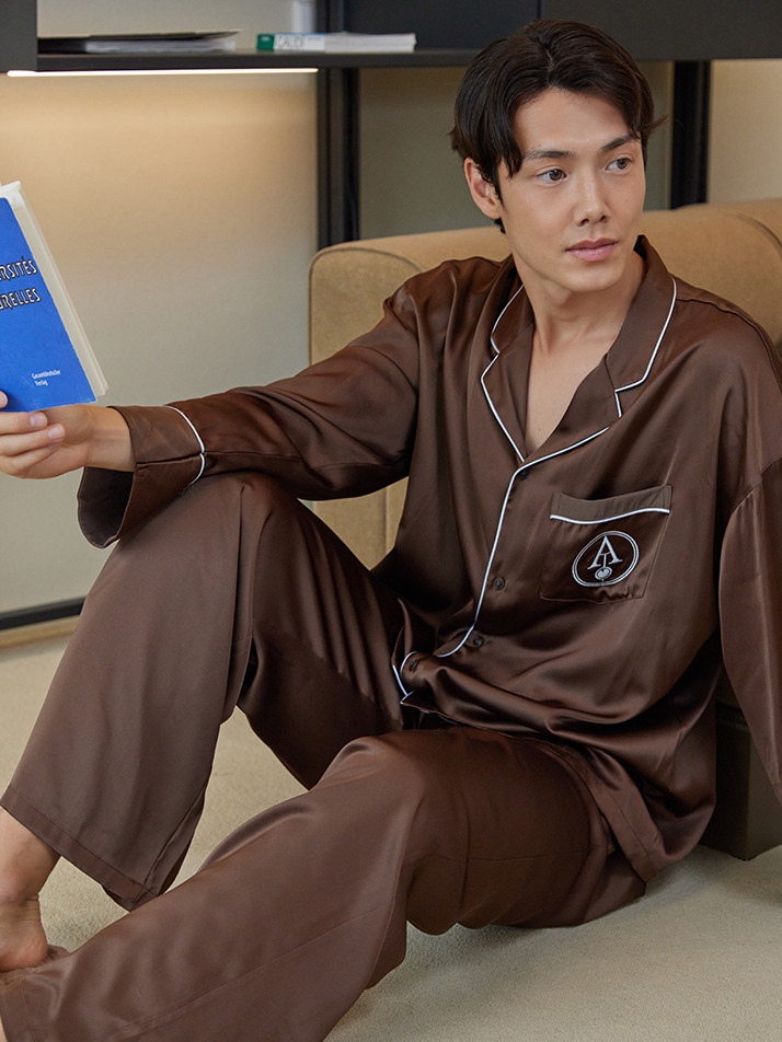 CLASSIC PAJAMA SET_ chocolate