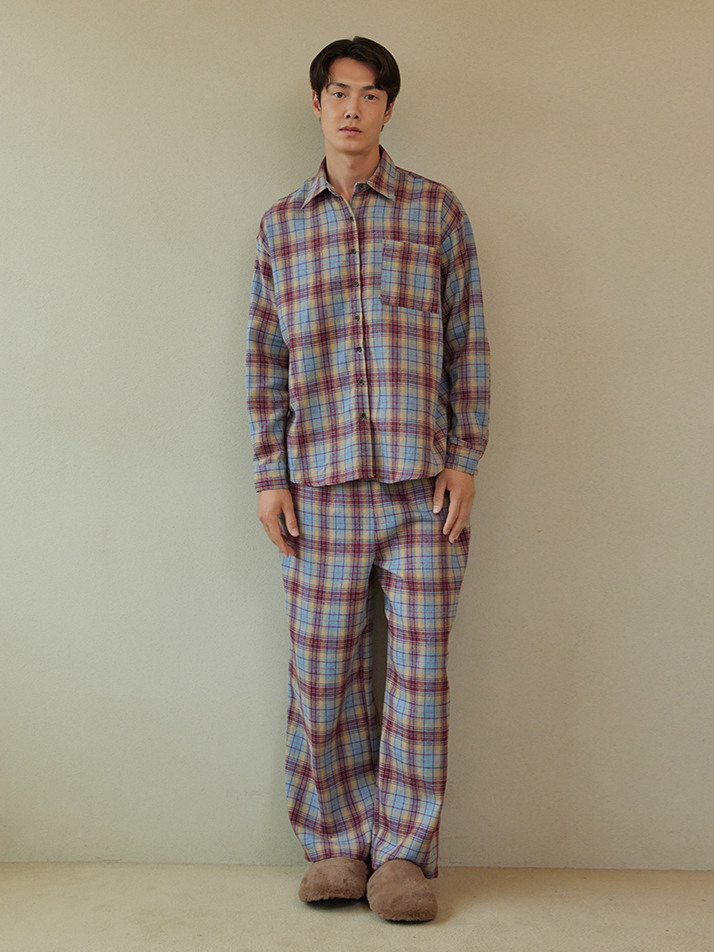 FIRST PAJAMA SET_whisper check (men)